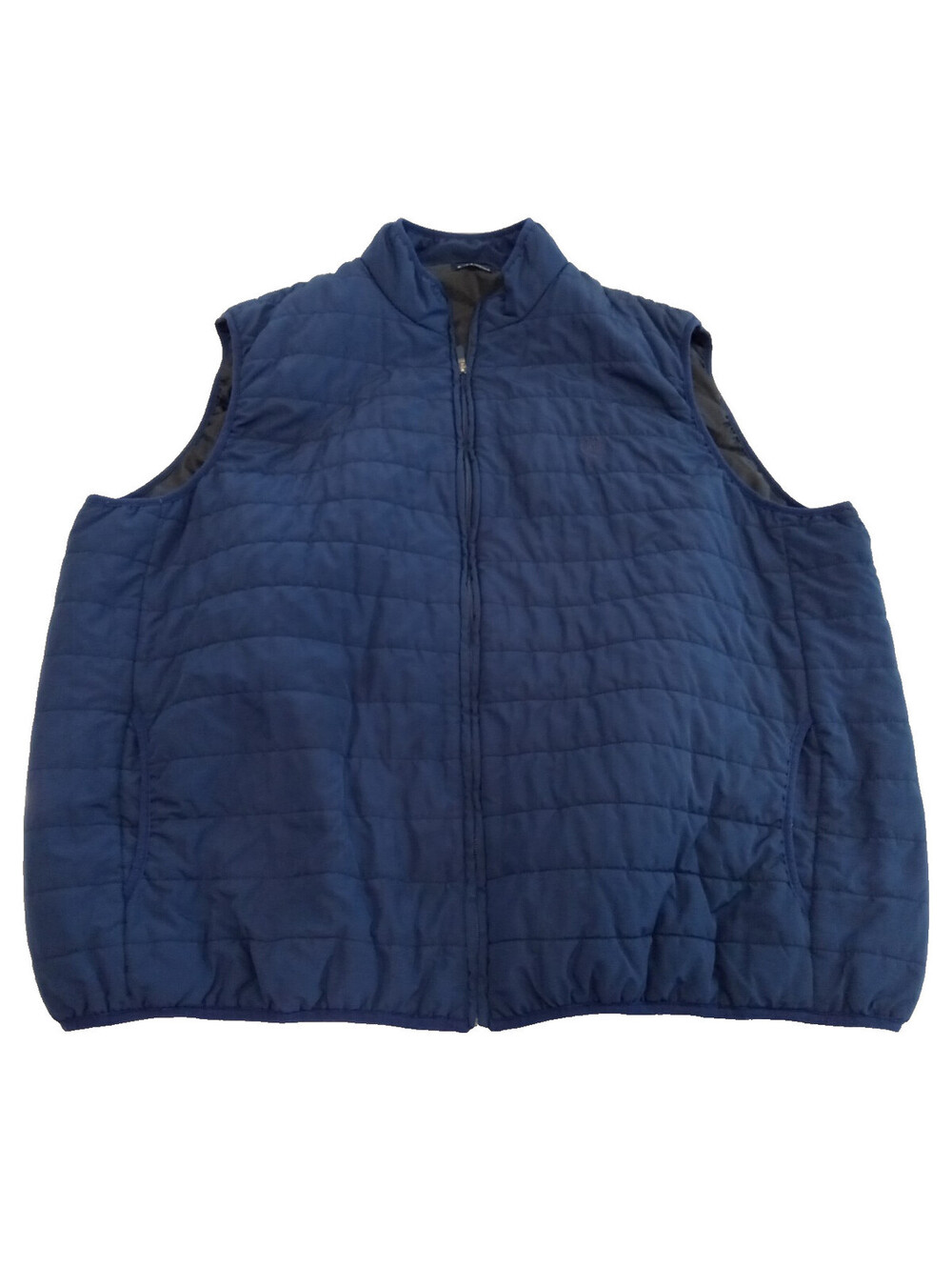 Chaps Vest Mens 4XB Blue Quilted Full Zip Stand Up Collar Big & Tall Gilet 4XL